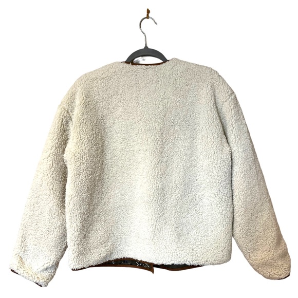 Scotch & Soda Short Teddy Jacket in Off White (M) - Picture 9 of 15